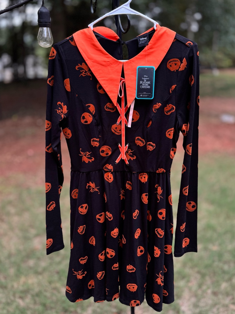 NWT Her Universe Disney Nightmare Before Christmas Flocked Dress M